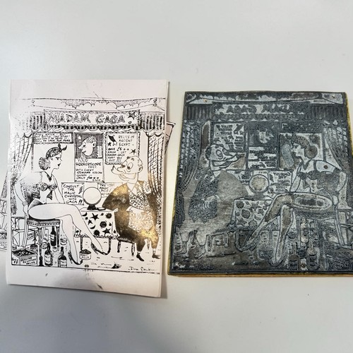 Vintage printing block comic - printing,