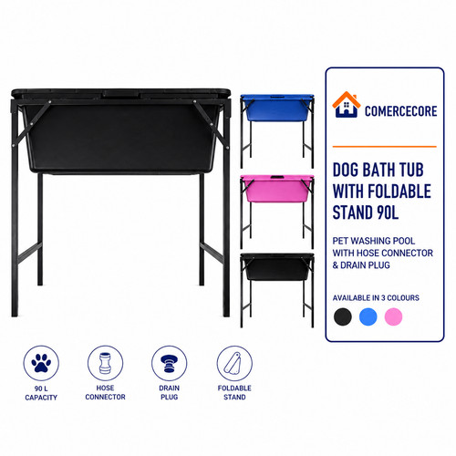 Dog bath tub with foldable - dog,