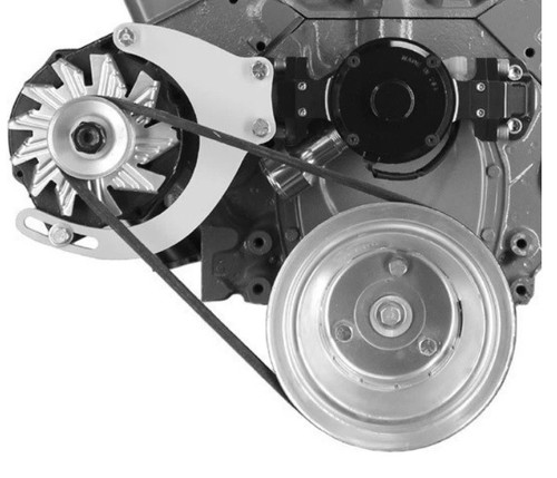 Small block chevy alternator - block,