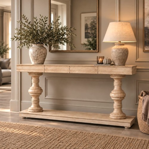Large 180cm wooden console - 180cm,