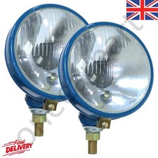 Blue Round Metal Headlamp