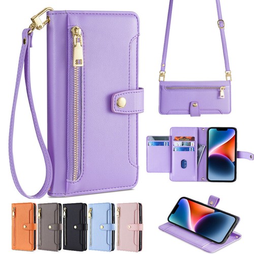 Zip leather wallet - zip, phone