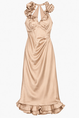 Karen millen midi dress nude - millen,,