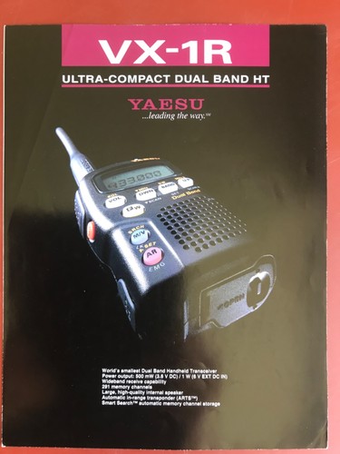 Yaesu brochure a4 - vx-1r, brochure.