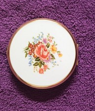 Ladies Floral Mirrored Compact