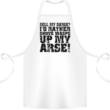 Sell My Barge? Long Narrow Boat Speedboat Cotton Apron 100% Organic