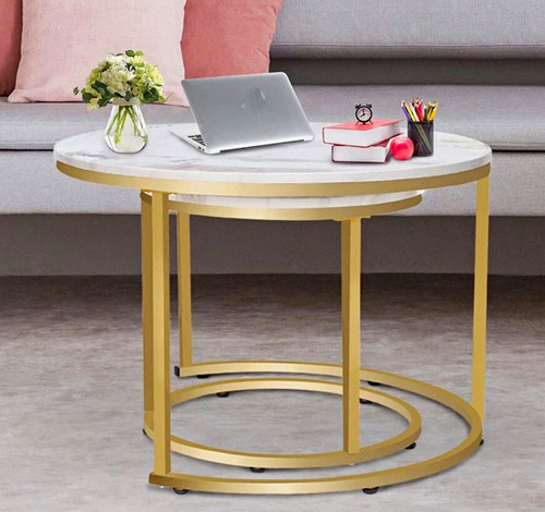 Wooden round nesting coffee - round,