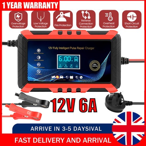 12v car battery charger - 6a,