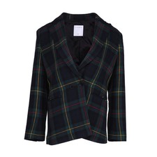 Sandro Paris Women's Jacket Size 38 FR / M  Wool Blend Check Jacket V7258H