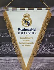 Real Madrid CF v Leeds United FC UEFA Champions League 2001 Embroidered Pennant