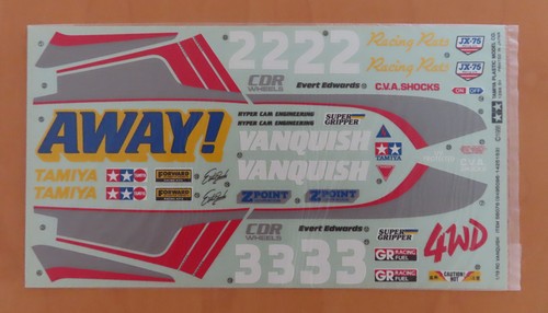 Tamiya decal vanquish - tamiya,