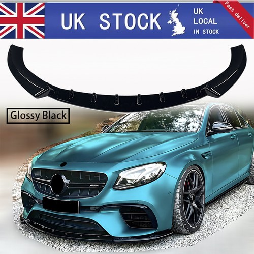 Black front splitter spoiler - black,