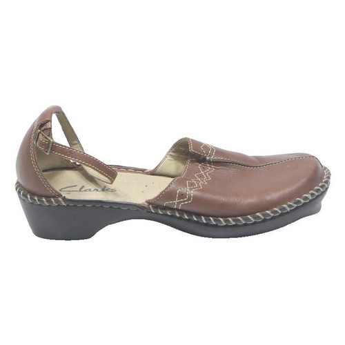 Clarks womens brown leather - womens,