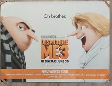 Despicable Me 3 2017 Original Promotional Quad Cinema Poster 76cm x 102cm