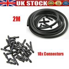 2M+18pcs Connectors Car Windscreen Wiper Washer Jet Tube Pipe Nozzle Pump Hose