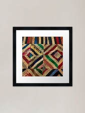 diamond quilt Framed Art Print