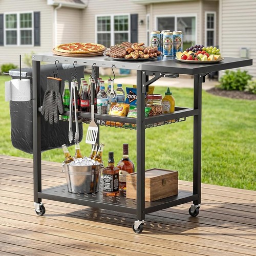 Tier bbq table with - 3-tier,