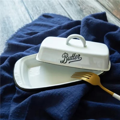 Lid enamel butter dish - lid,