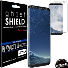3x TECHGEAR (TPU) FULL COVERAGE Screen Protectors Cover for Samsung Galaxy S8