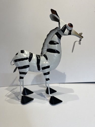 Metal zebra novelty wobble - zebra,