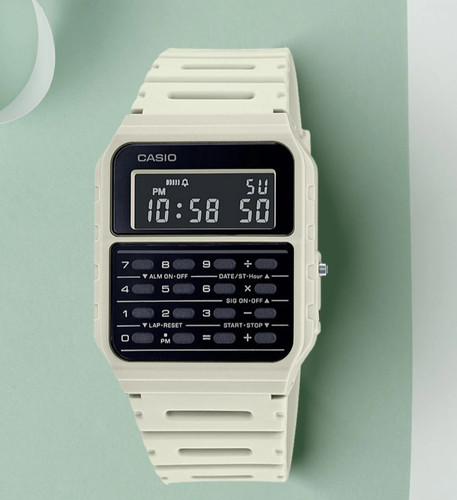 Casio 53wf white - casio, ca-53wf-8b