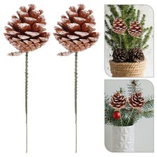  20 Pcs Christmas Pine Cones Garland Ornaments DIY Crafts Pinecones