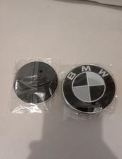 BMW logo hood and trunk new 82mm and 74mm original badge 