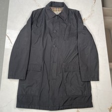 Aquascutum Vintage Trench Coat Black 40 Regular Medium Large Issues See Pics