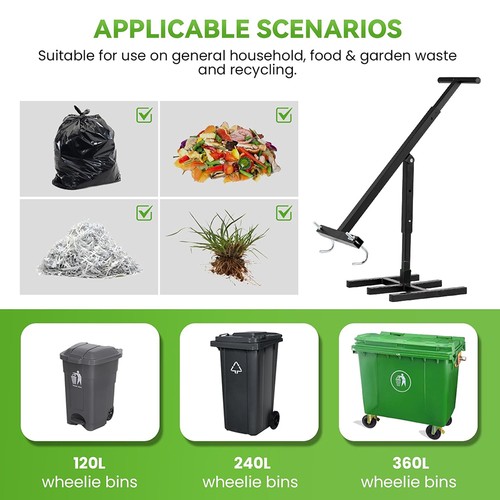 Wheelie bin compactor rubbish - bin, compactor,