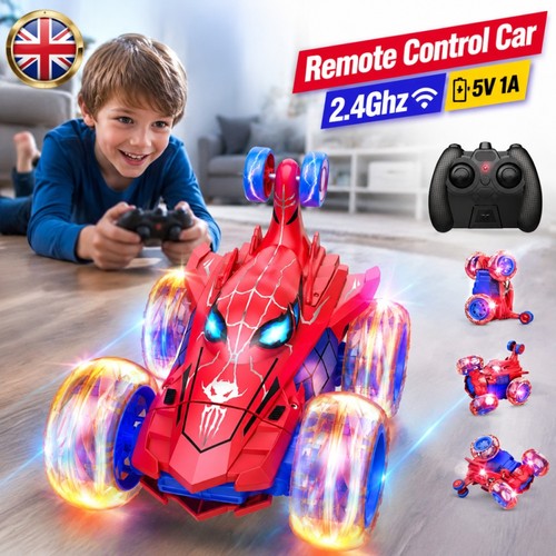 Spiderman stunt car - spiderman, rc