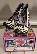 Irregular Choice Zevra 20th anniversary Zebra Mid Heel Shoes Size 7/ 41