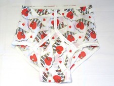 VINTAGE NOS MENS 32" UNDERWEAR 1970S Y FRONT BRIEF CHESS KING HEARTS JOCKEY A24