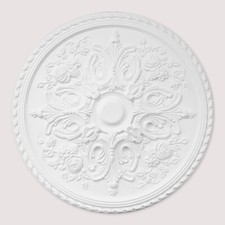 Ceiling Rose Polyurethane Resin – Quality Decorative 'Regal Rose Bud' Dia 82cm