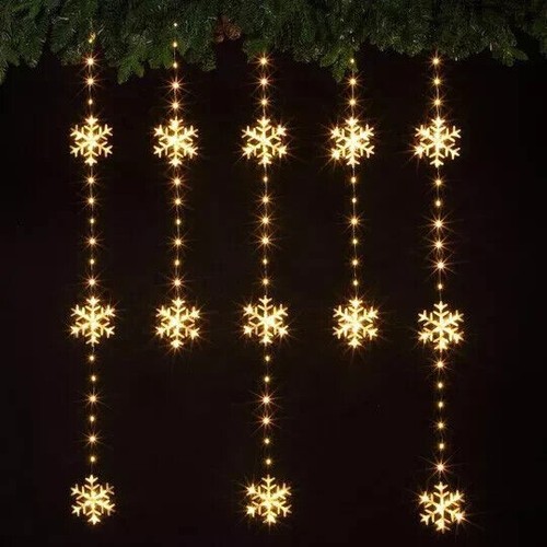 Noma snowflake curtain lights - snowflake,