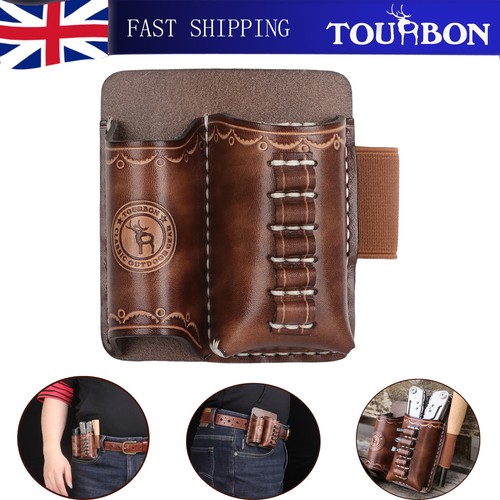 Tourbon leather edc belt pouch - edc,
