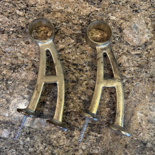 Vintage solid brass bar - solid,
