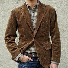 Mens Corduroy Blazer Casual