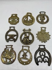 horse brasses job lot X 9