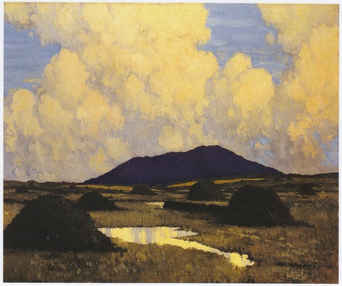 The bog evening paul henry - evening,,
