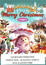 A VERY MERRY CHRISTMAS Hunkydory Little Book SAMPLE Pack 20 sheets LBK327