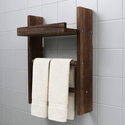 Small wooden towel rack - wooden,