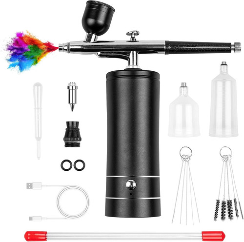 Cordless airbrush kit - airbrush, w/