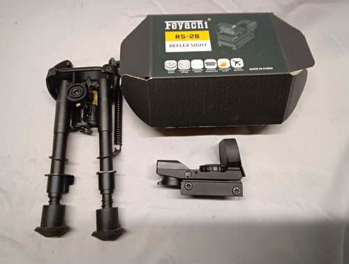Adjustable metal rifle bipod - metal,