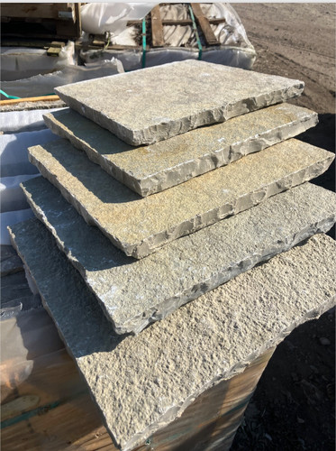 Yellow limestone wall coping - coping, &
