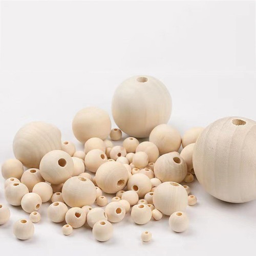 20pcs natural round wooden - natural,