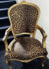 Used leopard and - and, chair