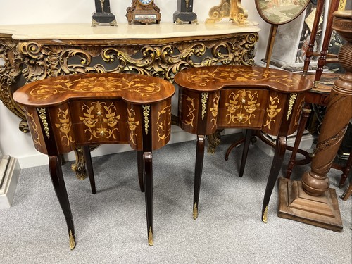 Pair french kidney shaped - of,