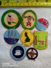 8 Vintage Enamel Motorcycle