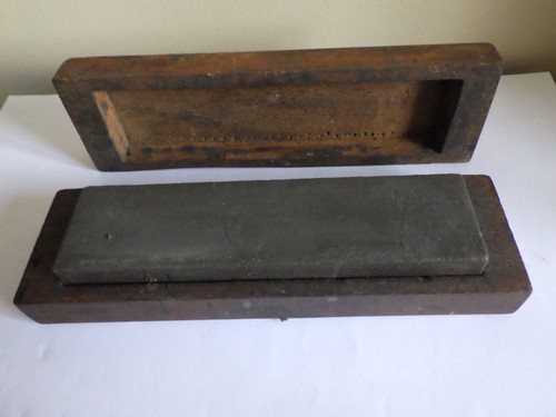 Vintage bench sharpening stone - vintage,