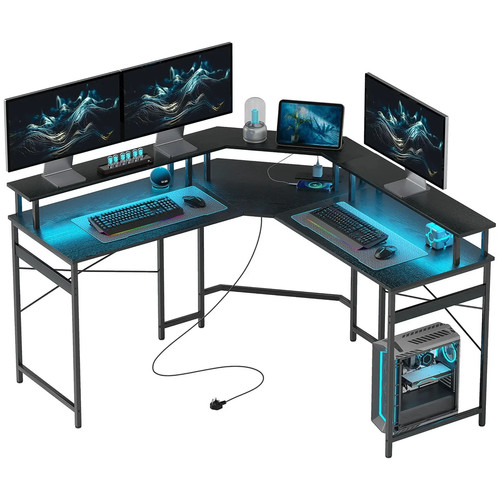 Homcom shaped desk with - l,
